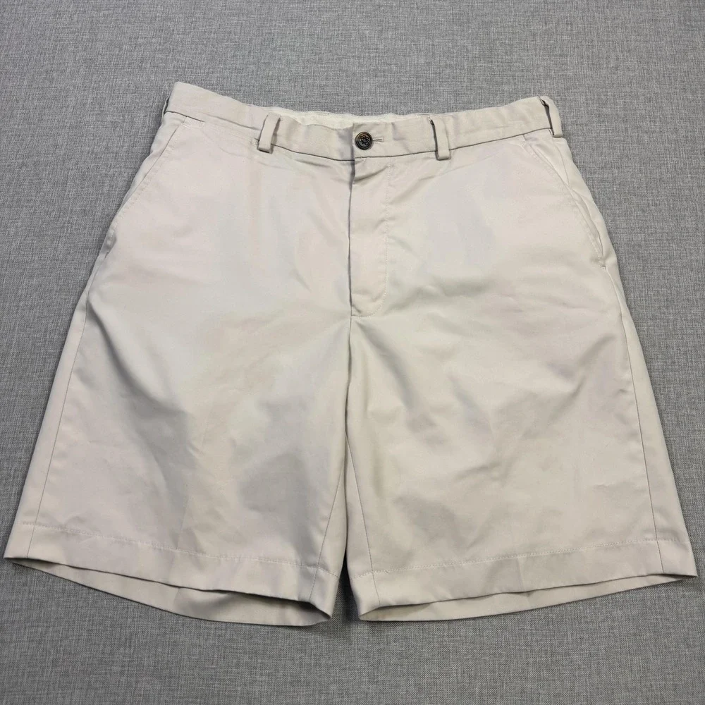 Brooks Brothers St. Andrews Links Golf Chino Shorts Mens 34 Beige 9